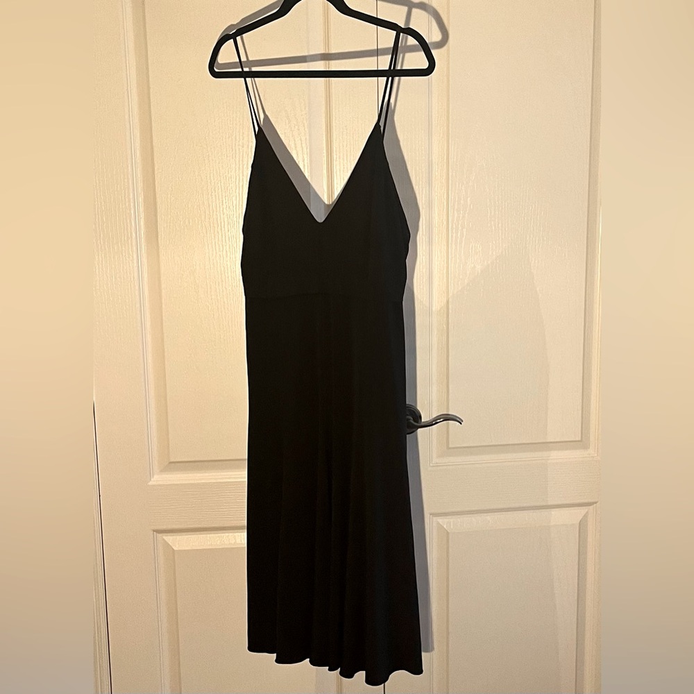 Free People Black Stretchy Midi Dress